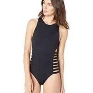 Seafolly Black High Neck One Piece Swimsuit